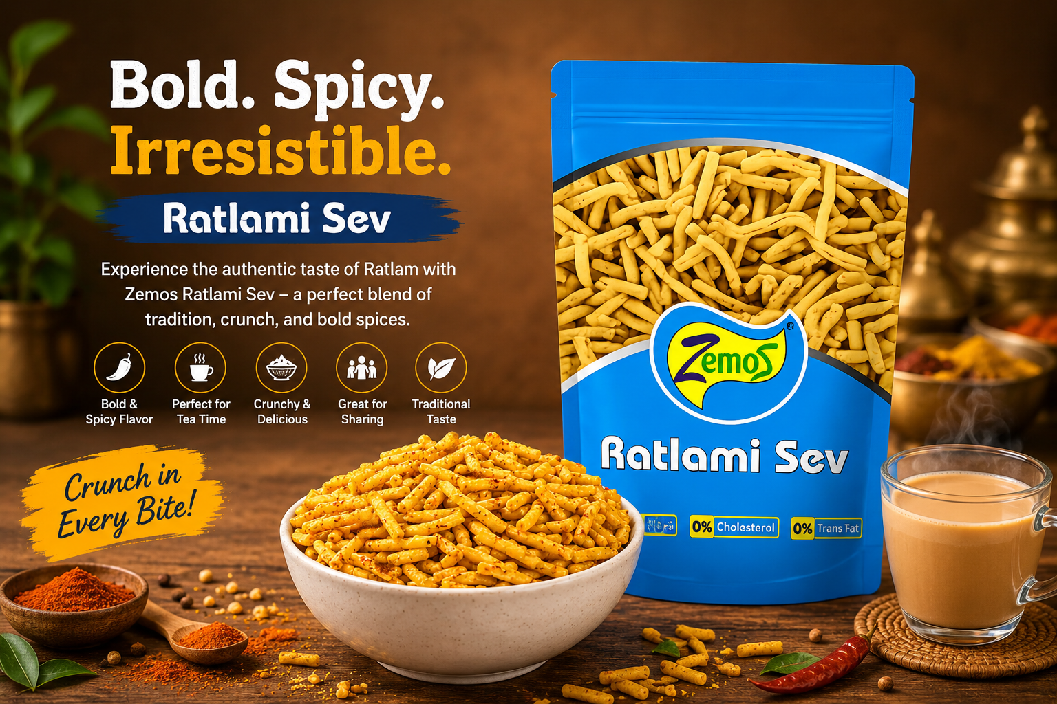 Ratlami Sev: The Bold and Spicy Namkeen That Defines Traditional Indian Snacking
