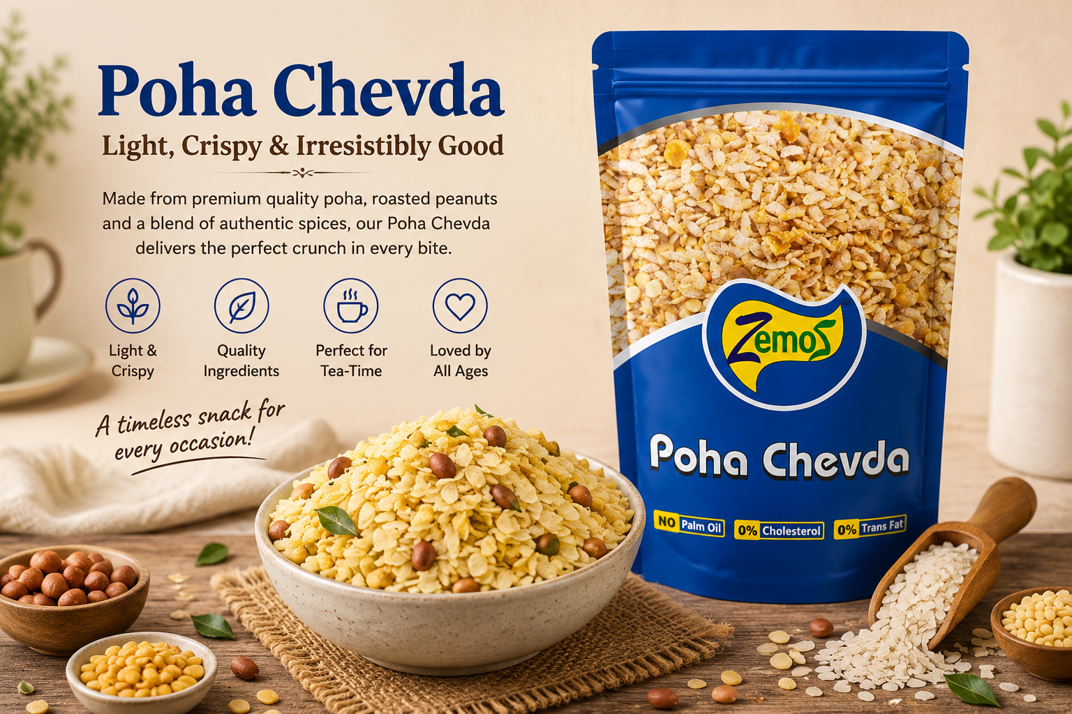 Poha Chevda: The Light, Crispy Snack That Brings Tradition and Taste Together