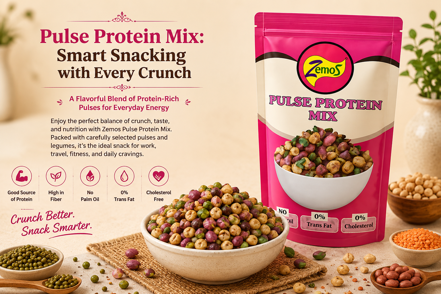 Pulse Protein Mix: The Smart Snacking Choice for Everyday Energy and Nutrition